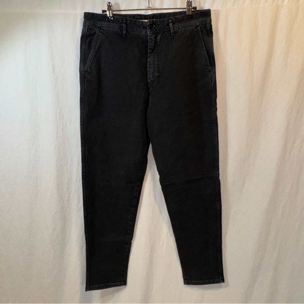 Brand New Baldwin Men’s Dark Gray/Black Denim Jeans Size 30 Tapered Leg